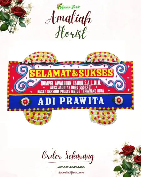 Papan Bunga Ucapan Selamat Cupel